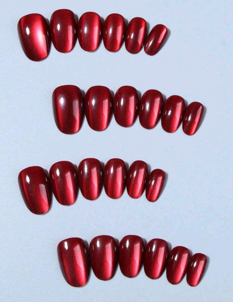 Y2K Short Oval Glossy Press-On Nails – 12 Colors
