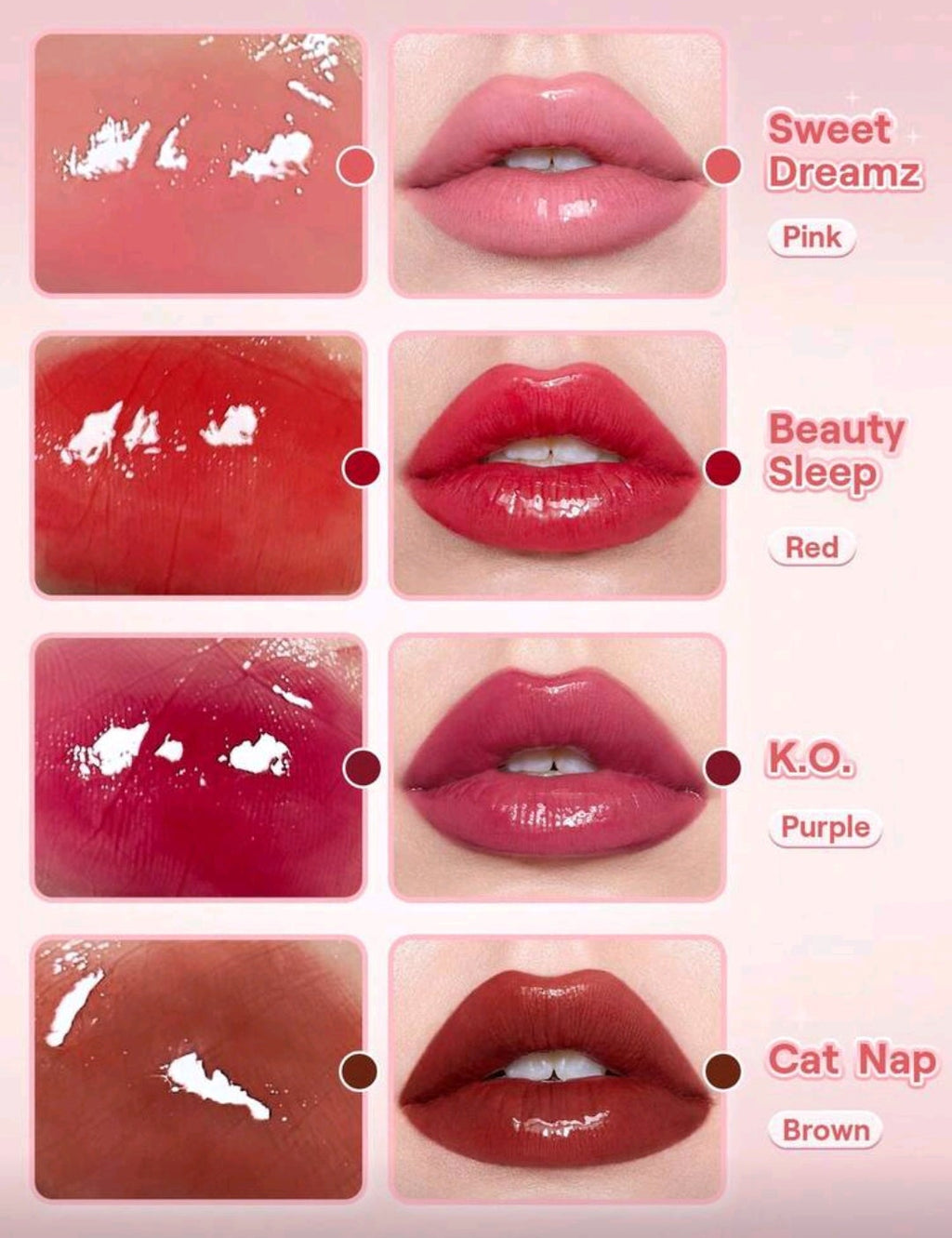 SHEGLAM Pout Pillow Cushion Lip Gloss – High Shine Moisturizing Lip Glaze (3 Shades)