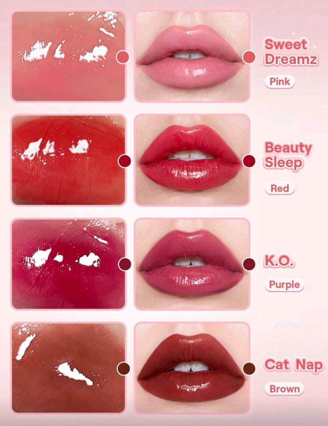 SHEGLAM Pout Pillow Cushion Lip Gloss – High Shine Moisturizing Lip Glaze (3 Shades)