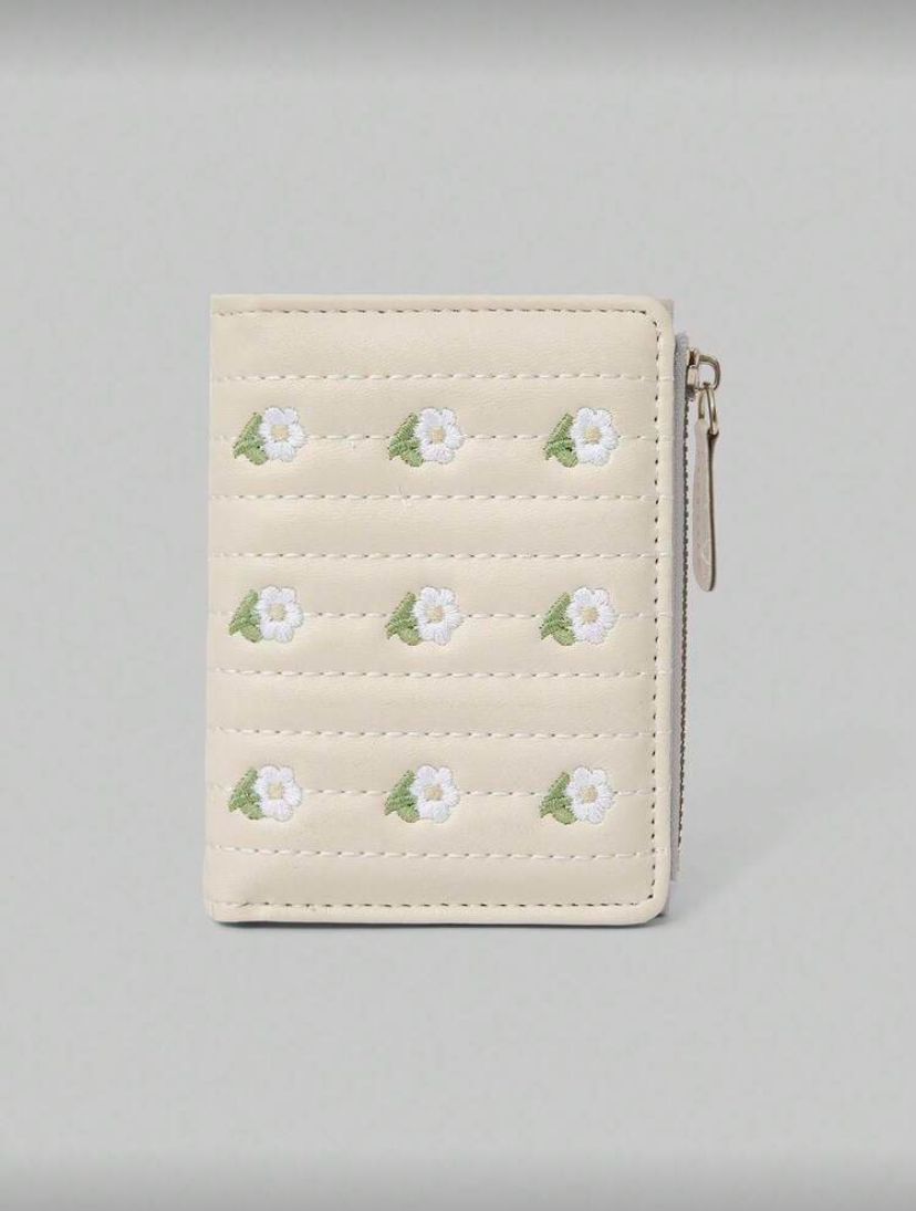 Women’s Large Capacity Floral Wallet – Korean Style Chic Design