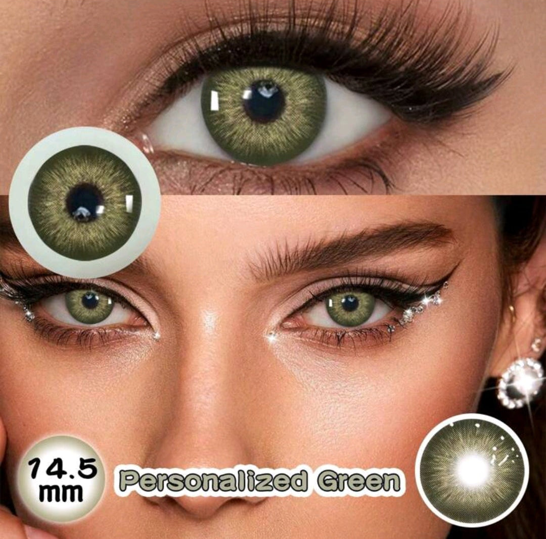 Green Colored Contact Lenses – 14.5mm Annual Soft Cosmetic Lenses
