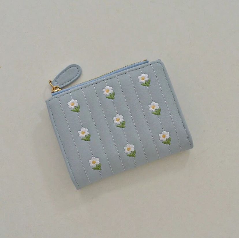 Women’s Large Capacity Floral Wallet – Korean Style Chic Design