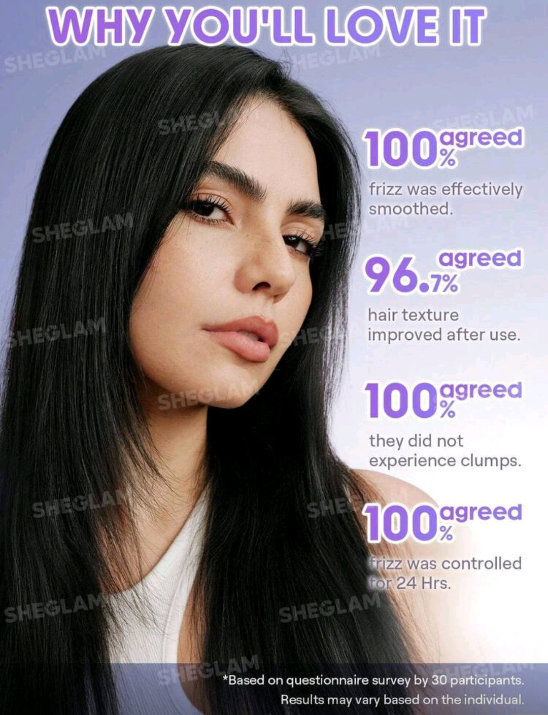 SHEGLAM HAIR On The Glow 1-Minute Airy Hair Sorbet – 25g Leave-In Conditioner