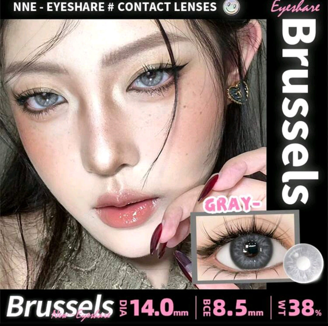 EYESHARE Gray Colored Contact Lenses – 14.0mm, Yearly Use