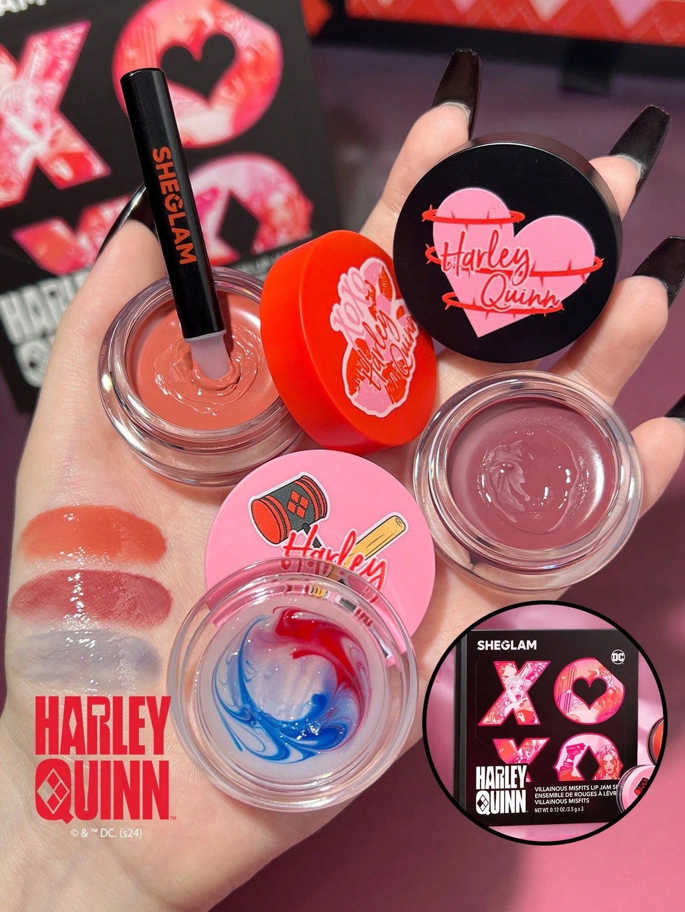 Harley Quinn X SHEGLAM Villainous Misfits Lip Jam – Moisturizing Gloss