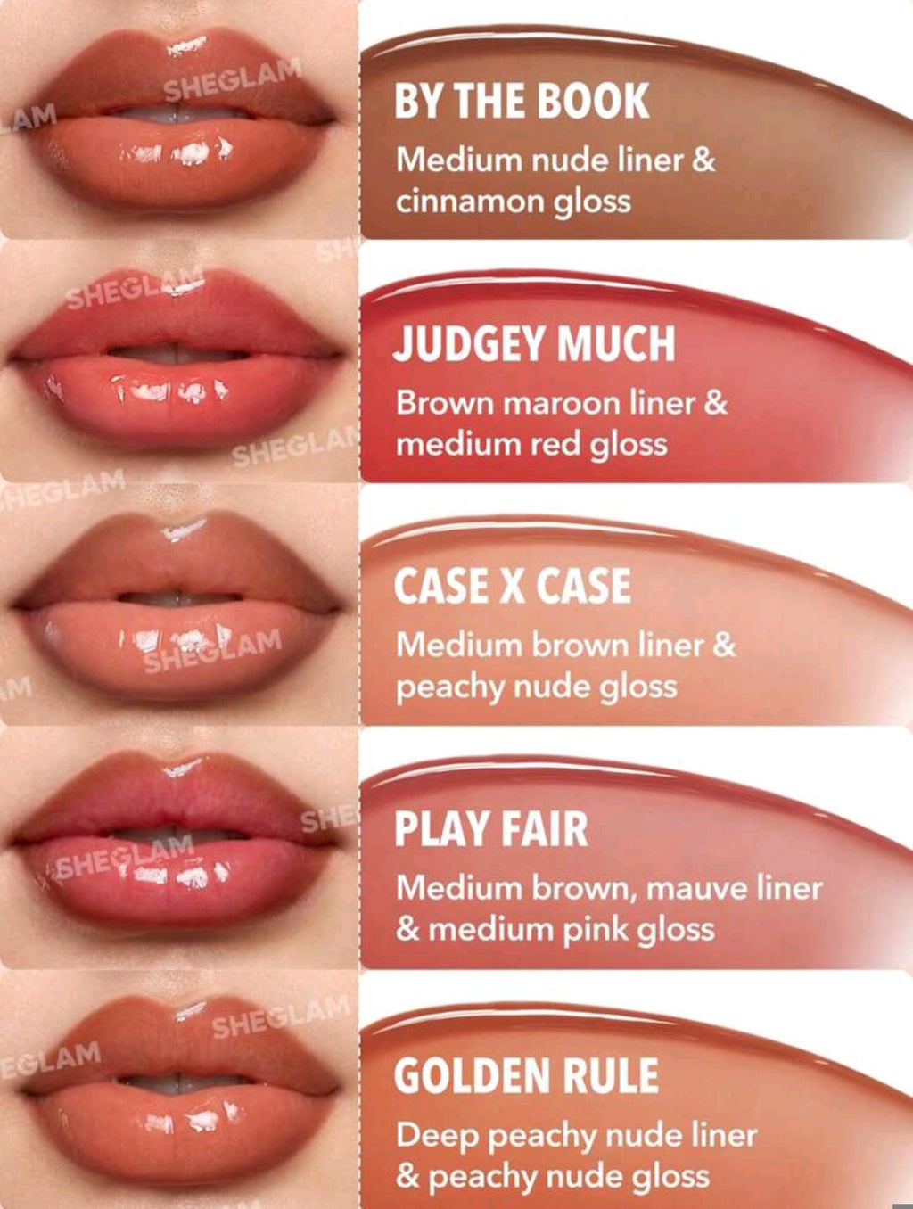 SHEGLAM Lip Rules Liner & Gloss Pen – Play Fair 2-In-1 Lip Combo