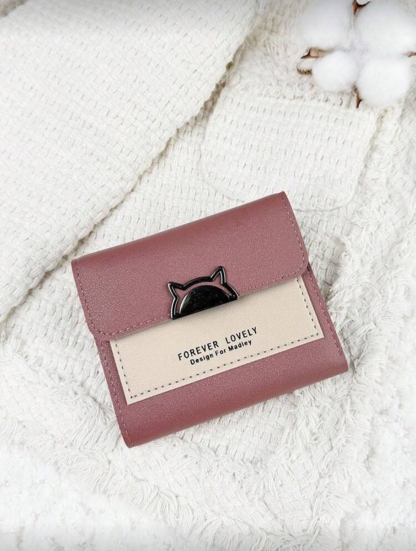 Compact Folding Bifold Wallet for Women – Small Pocket Wallet