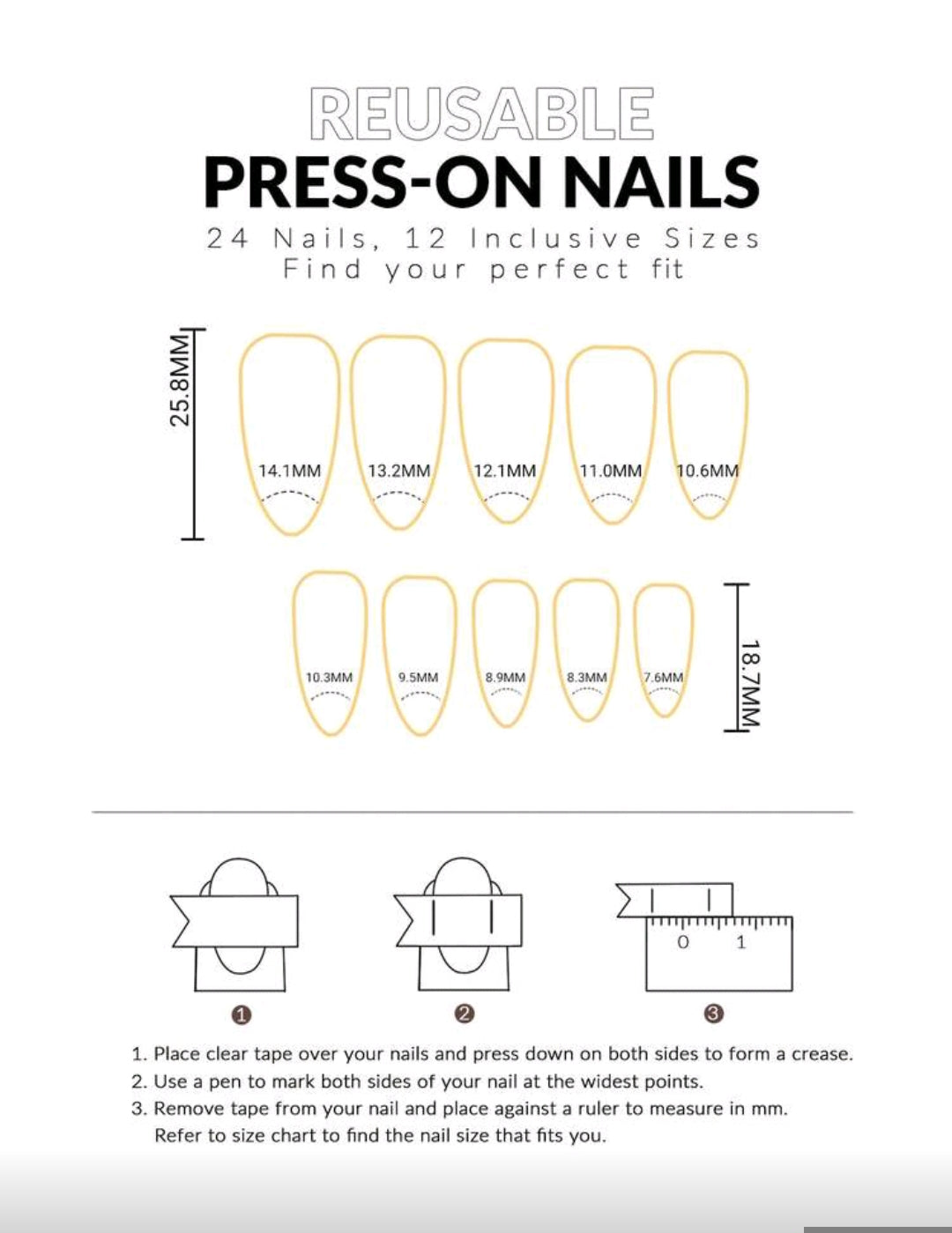 24PCS Y2K Almond Glossy Cat Eye Press-On Nails – 12 Colors